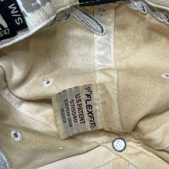 Vintage Chicago Cubs Embroidered Cream Stitched Genuine‎ Merchandise Small Hat - Picture 6 of 7